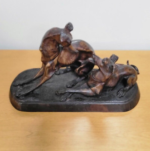 Maitland-Smith Bronze "Two Greyhound Dogs"