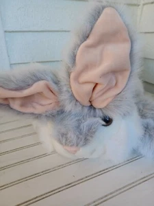 Peluche vintage Bunny Belk pelo largo oreja floja the Suggle Me Bunny Rabbit 26" - Imagen 1 de 6
