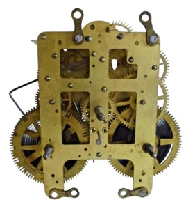 cLOCK MOVEMENT ST BRASS ANTIQUE STEAMPUNK MACHINE AGE INDUSTRIAL DECOR neocurio - Picture 1 of 7