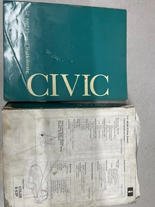 Manual De Reparación Del Taller De Servicio HONDA CIVIC 1992 Con Juego Usado - Imagen 1 de 6