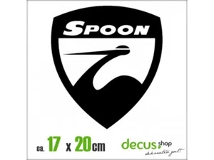 SPOON EMBLEM XL 1485 // Sticker JDM Aufkleber Frontscheibe - Picture 1 of 2