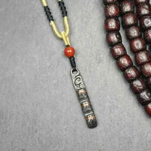 Gandhanra antiker tibetischer Thokcha Amulett Anhänger, Mini Tibetische Himmelsleiter - Bild 1 von 10