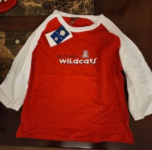 NWT ARIZONA WILDCATS JUNIOR'S LONG SLEEVES SHIRT SIZE M OFFICIALLY LICENSED - Picture 1 of 3