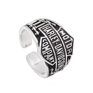 Ring Silber Schmuck Harley Verstellbare Retro Klassische Partei Frauen Exquisite - Bild 1 von 5