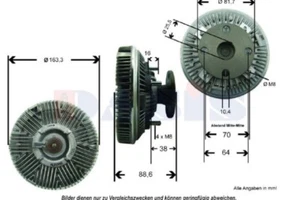 Lüfterkupplung für John Deere 6100SE 6200SE 6300SE 6400SE 6800 6900 6200-6506 - Bild 1 von 1