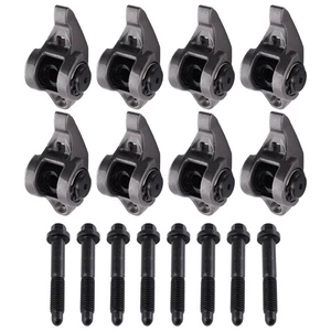 8x Rocker Arms w/ Trunion Kit For 4.8 5.3 5.7 6.0 Engines LS1 12569167 10214664 - Picture 1 of 12