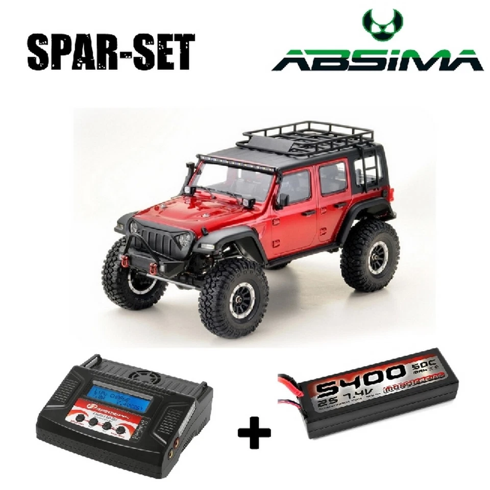 Absima SHERPA-PRO Crawler CR3.4 1:10 EP Metallic Rot 4WD RTR 2,4GHz - Spar Set 2 - Bild 1 von 1