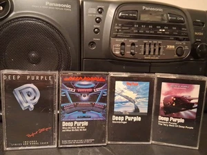 Deep Purple Perfect Strangers When We Rock Stormbringer Deepest 4 Cassette Lot - Picture 1 of 13