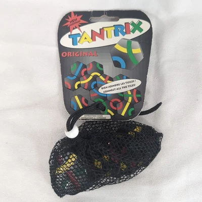 Tantrix Original NEW 1996 Family Games Bakelite Tiles Black 8-99 Strategy Vtg - Bild 1 von 4
