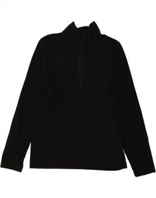 ELLESSE Para Hombres Cremallera Cuello Top Manga Larga Mediano Negro Poliéster AZ06 Foto 1 de 3