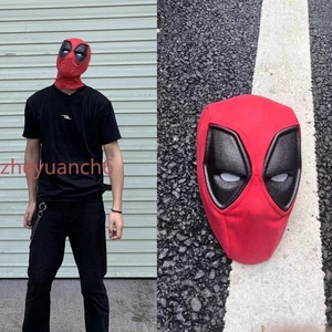 Deadpool 3 Wolverine Mask Headset Helmet Cosplay Halloween Funny Movie Cloth+ABS - Picture 1 of 11