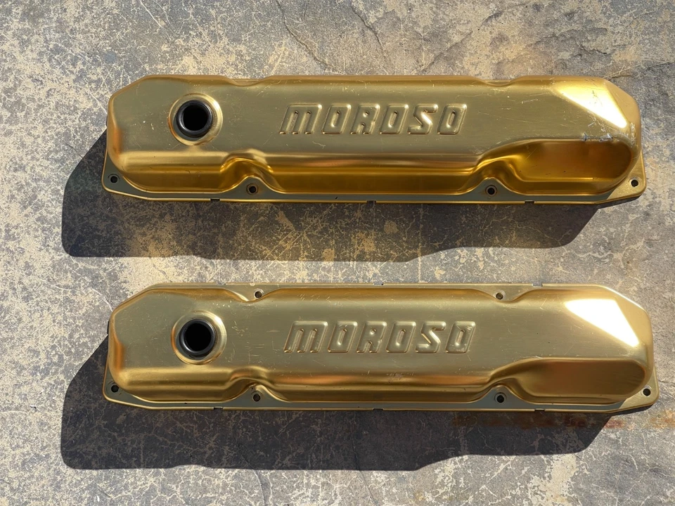 🔥DODGE PLYMOUTH CHRYSLER MOPAR 383 400 440 TAPA VÁLVULA MOROSO GOLD BIG BLOCK 🔥 Foto 1 de 4