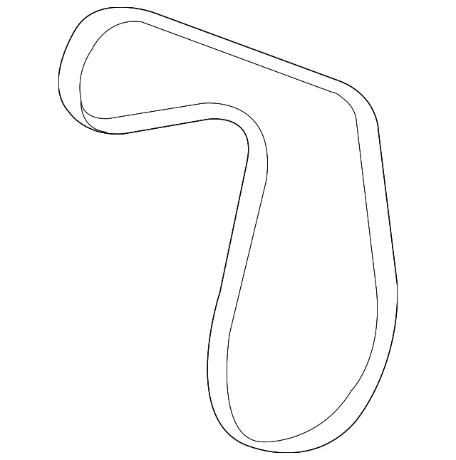 Original Lexus 2010-2012 Lexus HS250h - Cinturón Serpentine 99364-C1050 Foto 1 de 3