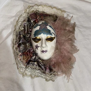 Vintage Narr Wanddeko Maske Maradi Gras Look A Like Taiwan - Bild 1 von 3