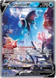 NM-Mint Lumineon V - 156/172 - Alternate Art Ultra Rare Pokemon Brilliant Stars - Picture 1 of 1