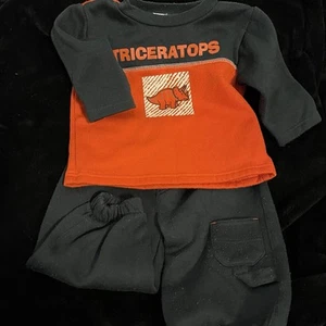 Vintage~Y2K Simply Basic Triceratops Set Infant Size 12mo - Picture 1 of 4