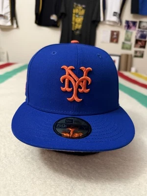 Chapéu ajustável 86 1986 World Series Patch New Era New York Mets 7 1/8 NOVO EM FOLHA - Imagem 1 de 4