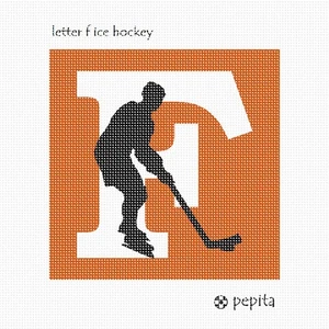 Kit de punta de aguja de hockey sobre hielo letra F o lona - Imagen 1 de 2