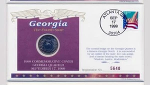 1999 Commemorative Cover Georgia State Quarter First Day Cover Limited edition - Picture 1 of 5
