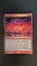 Coldsnap ** Lightning Storm (FOIL) ** Mtg Magic (MP/HP)