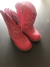 Girls pink Cowboy Boots Size 6US