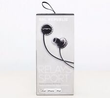 Sol Republic Relays Sport Mic 3 Button Remote Flex Headphones Black