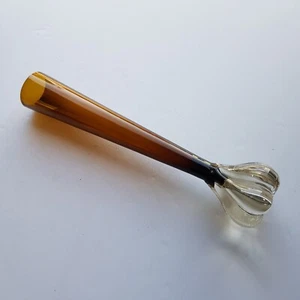 Glasbruk Aseda Glas Blumenknospen Vase Swedish Amber Vintage Nordic Design - Bild 1 von 17