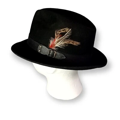Sombrero de vestir Fedora vintage para hombre 100 % lana talla grande hecho en EE. UU. Futura 2 WPL5923 Foto 1 de 4