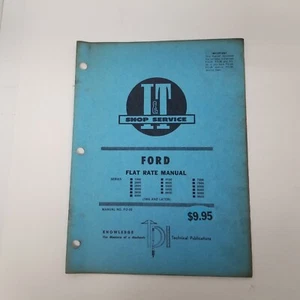 I&T Shop Service Ford Flat Rate Manual, Manual No. FO-33 - Picture 1 of 6