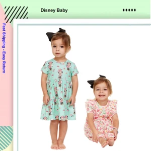 Disney Baby Kids' Minnie Mouse 2-pack Dress And Diaper Cover Set, Multi, 9M - Picture 1 of 4