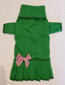 Vestido tejido cuello alto verde perro cachorro taza de té ropa para mascotas ropa XXXS - grande - Imagen 1 de 2
