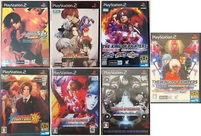 King Of Fighters 94 Neowave Orochi Nests 98 2002 Tougeki KOF PS2 Set of 7 Tested - Image 1 of 4