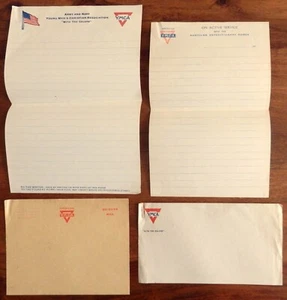 ● YMCA lot 4 vieux papiers vierges entête Youg Men's Christian Association USA - Picture 1 of 3