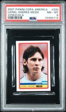 2007 Panini Copa America Venezuela 200 Lionel Andres Messi PSA 8