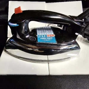 Black & Decker Classic Iron Steam Stainless F67E Retro Adjustable Temp 12.1 Lbs - Picture 1 of 12