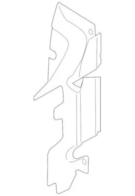 Deflector de aire de soporte de radiador MKS AA5Z-8311-A genuino Ford Lincoln 2010-2012 Foto 1 de 4