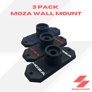 3 Pack Moza QR Wall Mount Holder for Steer Wheel - Moza Wall Holder - SimRacing - Picture 1 of 7