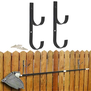 2/4Pcs NEW Swimming Pool Pole Hanger Aluminum Alloy Telescopic Pole Fixing Hook - Picture 1 of 16