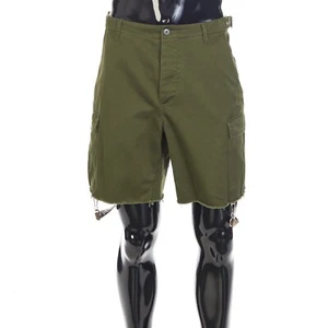 CELINE 1300$ Army Green Shorts - Celine Straps, Cotton - Picture 1 of 16