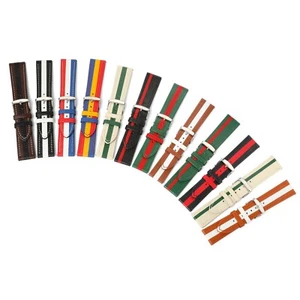 Quick Release Genuine Leather Watch Band Strap 20 22mm Smart Bracelet Wristband - Picture 1 of 17