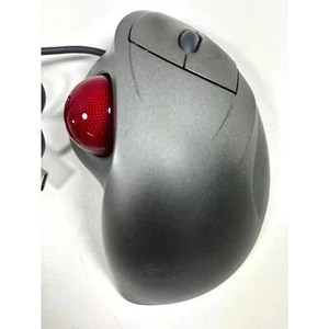 Logitech T-BB18 804360-1000 Trackman Wheel USB Trackball Mouse Scroll - Picture 1 of 4