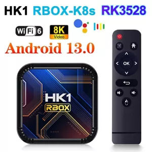 4GB+32GB/64GB Smart TV Box Android 13 WIFI 6 Quad Core 8K HD Media Stream Player - Picture 1 of 29