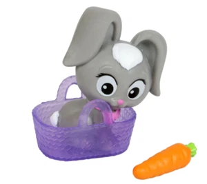 Barbie Doll Pet Bunny Rabbit with Basket & Carrot Mattel - Picture 1 of 4