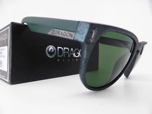 Dragon MARQUIS 3 Sunglasses Matte Gunmetal Marble - Green Lens - Made in Italy - Picture 1 of 7