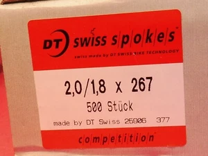 Scatola (500) DT Swiss 14/16 raggi da competizione - 267 mm - NOS - Foto 1 di 4