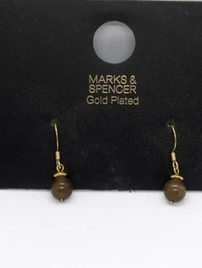 M&S kleine Ohrhänger, vergoldete Ohrhänger - Bild 1 von 4
