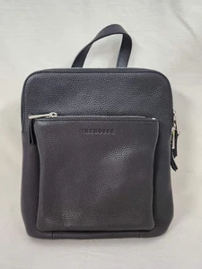 The Horse - Mini-Rucksack aus schwarzem genarbtem Leder - Bild 1 von 6
