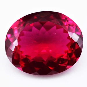 24,70 ct natürlicher Rubellit Turmalin rot zertifiziert makellos lose Edelstein - Bild 1 von 4