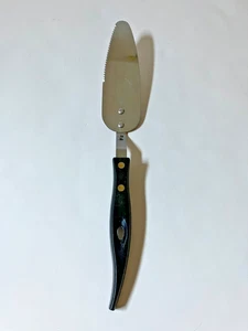 Vintage Stanley MCM Tortenheber Wellenschliff Utensil STILISIERTER GRIFF Retro - Bild 1 von 6