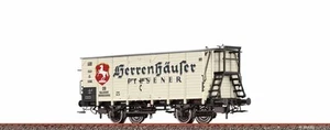 Brawa 50986 escala H0 vagón de mercancías cubierto G10 "casas señoriales" de la DB (AC) - Imagen 1 de 1